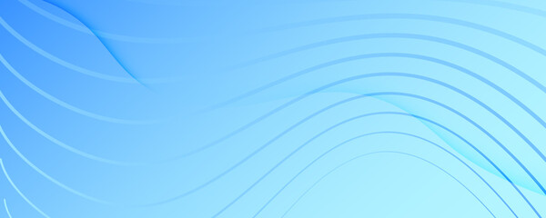 Blue Gradient Background. 3d Fluid Shapes 