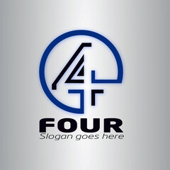 Number Four Logo 