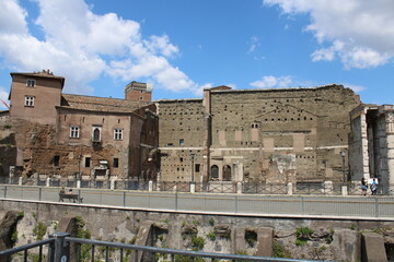 Fototapeta premium roman forums in rome city center roman forums are world wide famous tourist destination in italy