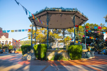 Queretaro, San Francisco - Nov, 2019: center of Queretaro City on a clear day with the San...