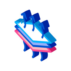 Breathable Layers Icon Vector. Isometric Breathable Layers sign. color isolated symbol illustration