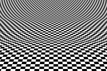 Naklejka premium Abstract square op art pattern decorative design element of mesh background. illustration vector eps10