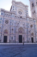 Fototapeta premium Facade of Santa Maria del Fiore cathedral, Florence, Italy