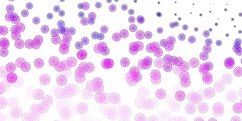 Light Purple, Pink vector texture with memphis shapes.