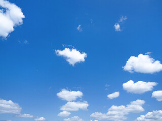 初夏の青空と雲
