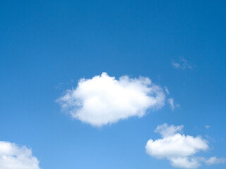 初夏の青空と雲