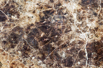Facade walls are covered with marble tiles