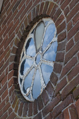 Historic farm. Immermoed. Frederiksoord Drenthe Netherlands. Maatschappij van Weldadigheid. Stable window.