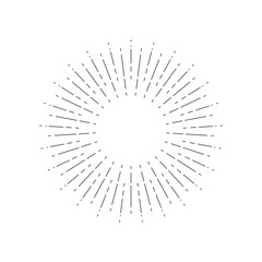 Obraz premium Light rays frame. Shine burst background. radiant spark.