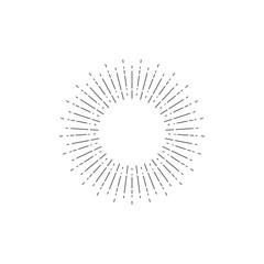 Obraz premium Light rays frame. Shine burst background. radiant spark.