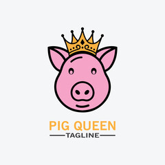 Cartoon pig Design illustration