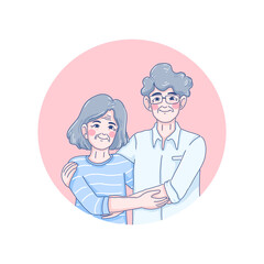 Grandparents Day design of vector 