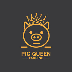 Cartoon pig Design illustration