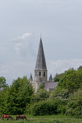 Eglise du XVI&egrave;me si&egrave;cle de la commune de Willeman dans le Pas-de-Calais - France