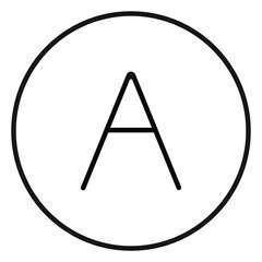 A Letter | Text | Font | Manual | Icon	
