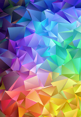 Obraz premium Abstract Low-Poly background. triangulated texture. Design 3d. Polygonal geometrical pattern. Triangular modern style