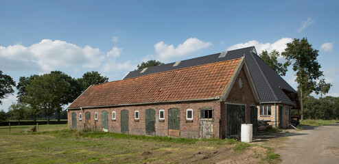Fototapeta na wymiar Historic farm. Farmsted. Immermoed. Frederiksoord Drenthe Netherlands. Maatschappij van Weldadigheid