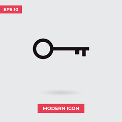 Key vector icon, simple sign for web site and mobile app.