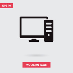 Computer vector icon, simple sign for web site and mobile app.