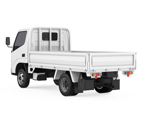 Flatbed Truck Isolated