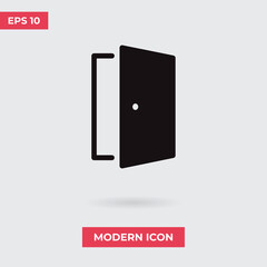 Door vector icon, simple sign for web site and mobile app.