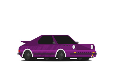 Obraz na płótnie Canvas Sport car. Flat styled vector illustration