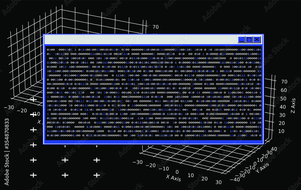 Aufkleber abstract technology background with digits