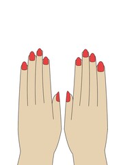 illustration of a Manicure