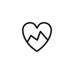 heart icon vector