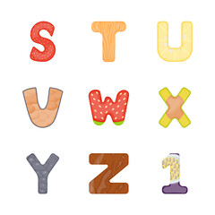 English Flat Vector Icons 