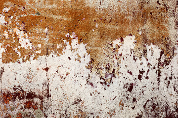Abstract concrete, weathered with cracks and scratches. Landscape style. Grungy Concrete Surface. Great background or texture.