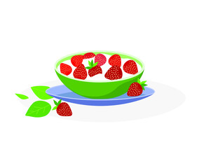 strawberries in a bowl