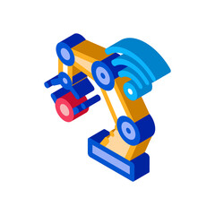 Smart Robot Icon Vector. Isometric Smart Robot sign. color isolated symbol illustration