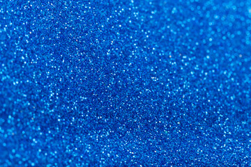 Fototapeta na wymiar Blue Glitter Texture Christmas Abstract Background Pattern