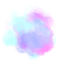 cyan purple watercolor