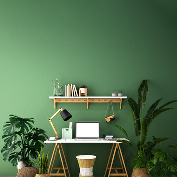 interior design for idea working area ,3d illustration,3d rendering
