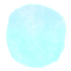 soft crayon blue circle