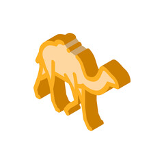 Camel Icon Vector. Isometric Camel sign. color isolated symbol illustration