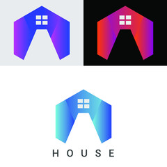 real esate,Arcitactural,home,house creative logo template