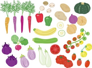 野菜のイラストセット