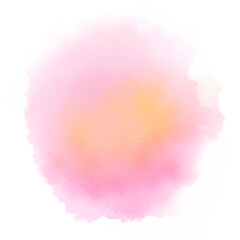 pink orange watercolor splash