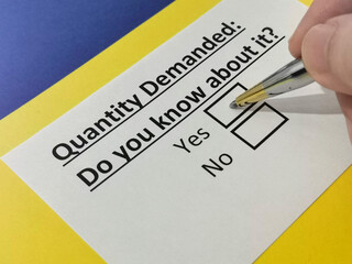 Obraz premium Questionnaire