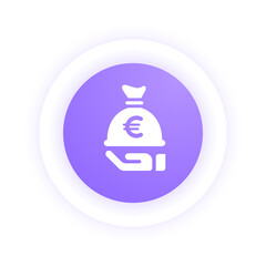 Save Money Euro -  Icon