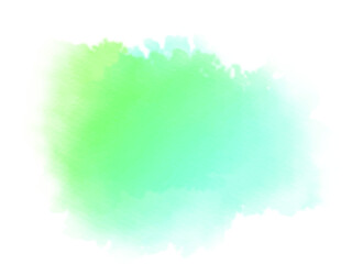 green watercolor splash