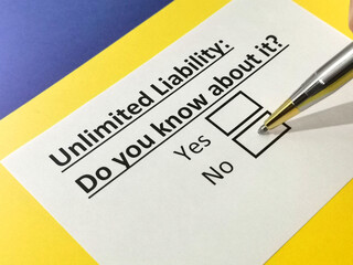 Obraz premium Questionnaire