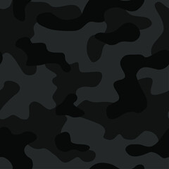 Camouflage texture seamless pattern. Abstract modern military camo endless ornament for fabric and fashion print. Vector illustration.