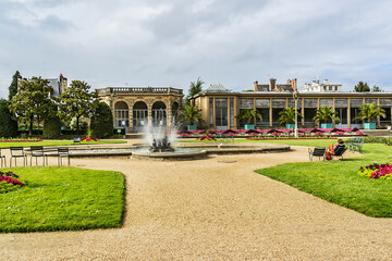 Thabor park (Le parc du Thabor) in Rennes - one of finest examples of landscape art of the XIII...