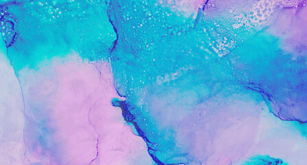 Light sky blue, pink and purple color fantasy watercolor textured effect backdrop for invitation...