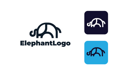 
Elephant logo with modern style can for nature logo, animal logo, Elephant Creative 
- elephant symbol design 