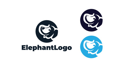 
Elephant logo with modern style can for nature logo, animal logo, Elephant Creative 
- elephant symbol design 